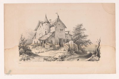 Old House in Landscape (The Landscape) by Constantinus Cornelis Huysmans
