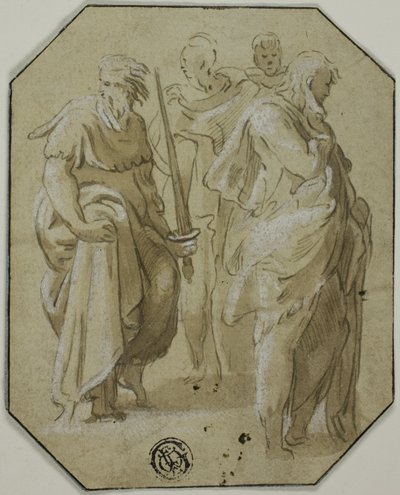 Saint Paul and Three Other Standing Figures by Conte Antonio Maria Zanetti the Elder