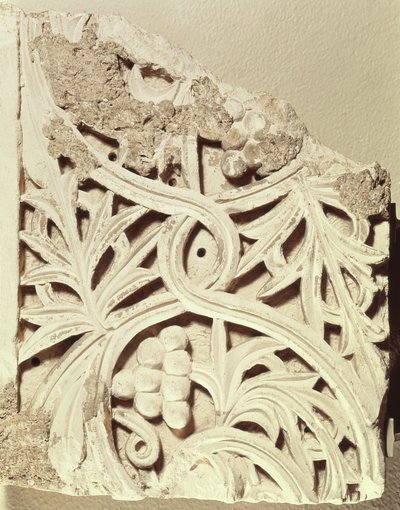 Fragment of a frieze, from the monastery of Apa Jeremias, Sakkara by Coptic Coptic