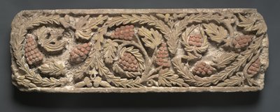 Frieze with Foliage and Grapes, 300s-400s by Coptic Coptic