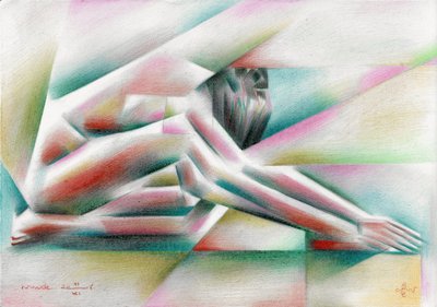 Abstract Figure Contemplation by Corné Akkers