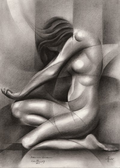 Abstract Graceful Figure by Corné Akkers