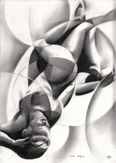 Abstract Nude Curves by Corné Akkers