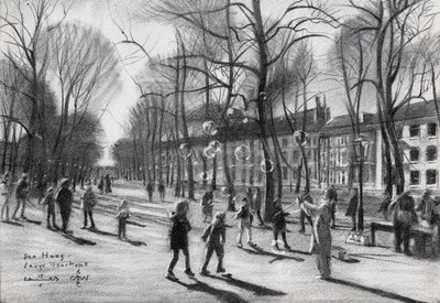 Children Playing Bubbles by Corné Akkers