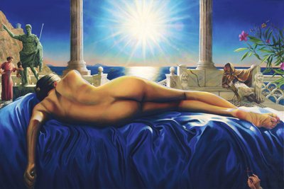 Classical Nude Ocean View by Corné Akkers