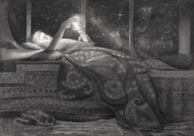 Cosmic Night Reading by Corné Akkers