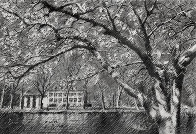 Manor House By Water by Corné Akkers