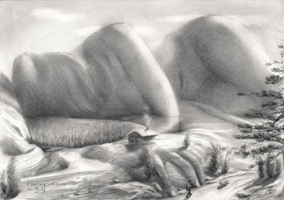 Nude Mountain Dream by Corné Akkers