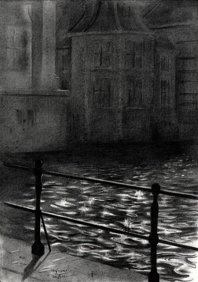 Old City Canal Reflections by Corné Akkers