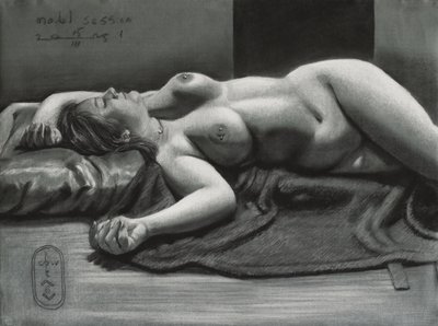 Realistic Charcoal Drawing by Corné Akkers