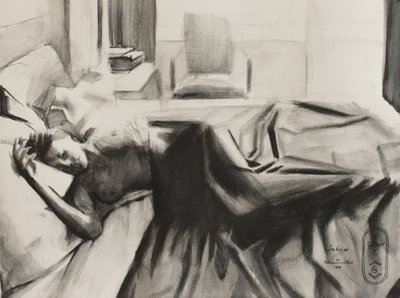 Sleeping Woman Sketch by Corné Akkers