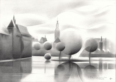 Surreal Cityscape Reflections by Corné Akkers