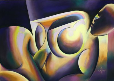 Vibrant Abstract Figures by Corné Akkers