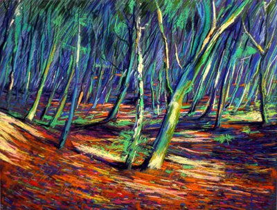 Vibrant Forest Path by Corné Akkers