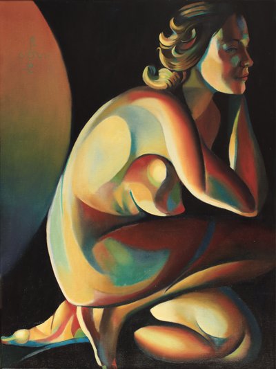 Vibrant Nude Figure by Corné Akkers