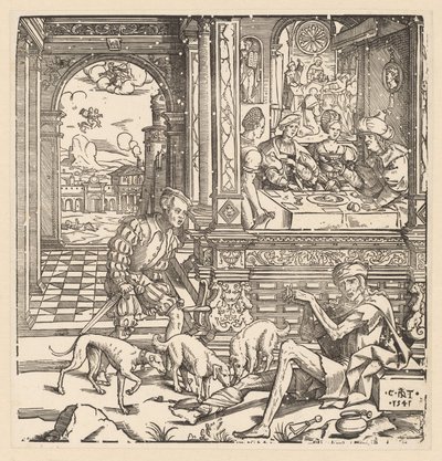The Rich Man and Poor Lazarus by Cornelis Anthonisz.