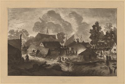 Village with Pond, c. 1782 by Cornelis Brouwer