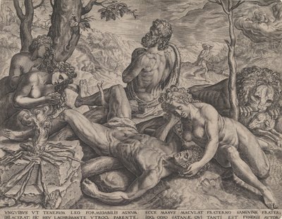 Adam and Eve Lamenting the Death of Abel, 1564 by Cornelis Cort