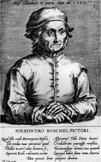 Portrait of Hieronymus Bosch by Cornelis Cort