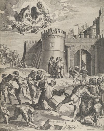 The Martyrdom of St Stephen, 1576 by Cornelis Cort