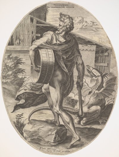 Triptolemus from The Rural Gods by Cornelis Cort