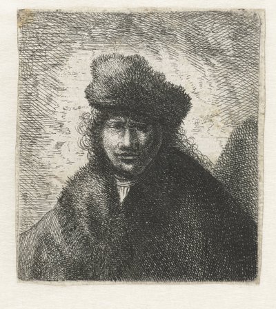 Self-portrait in a Slant Fur Cap: Bust by Cornelis Danckerts (I) (possibly)