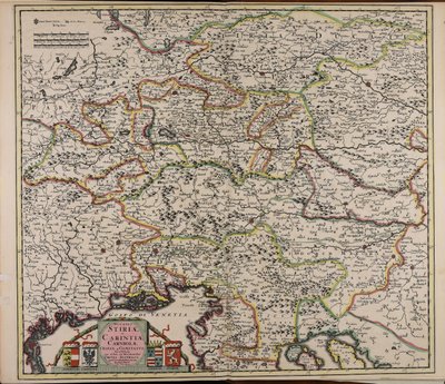 Map of the Duchy of Styria, Carinthia, Carniola, and County of Cilli by Cornelis Danckerts
