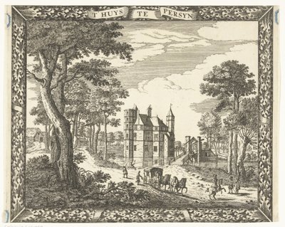 View of Slot Persijn in Wassenaar by Cornelis Elandts