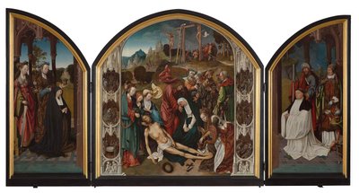 Triptych with the Lamentation of Christ by Cornelis Engebrechtsz.