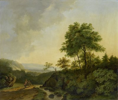 View in the Harz Mountains by Cornelis Francois Roos