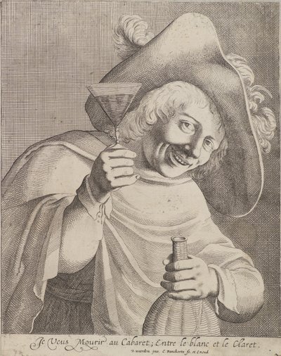 Man with a Glass by Cornelis I Danckerts