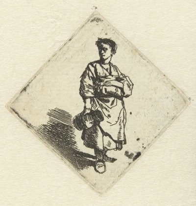 Standing Woman with Jug in Right Hand by Cornelis Pietersz. Bega