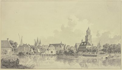 View of the Port Zwolle by Cornelis Pronk