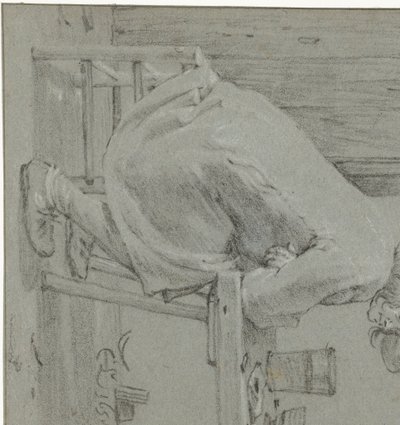 Man Sitting at a Table by Cornelis Saftleven