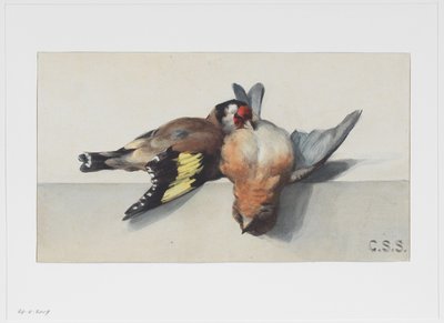 Still Life with Two Dead Birds by Cornelis Samuel Stortenbeker