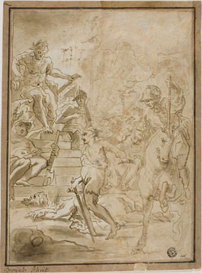 Beheading of Male Saint in Presence of Roman Ruler by Cornelis Schut I
