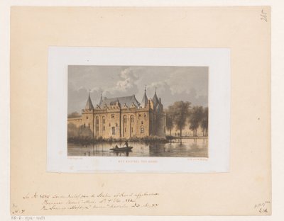 Castle of Gouda by Cornelis Springer