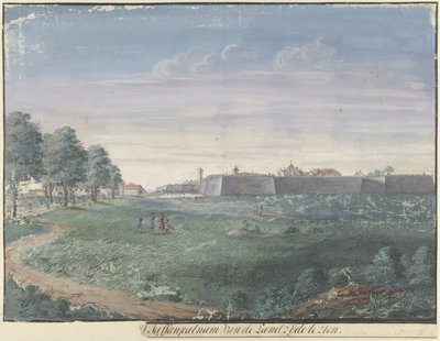 Fort Jaffnapatnam on Ceylon by Cornelis Steiger