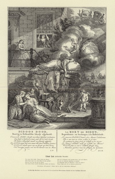 The death of Dido by Cornelis Troost