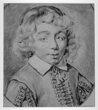 Portrait of a Boy from the Front by Cornelis Visscher