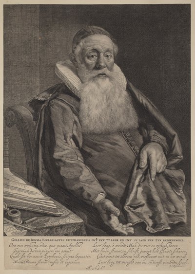 Gellius de Bouma by Cornelis Visscher