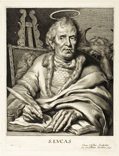 Saint Luke by Cornelis Visscher