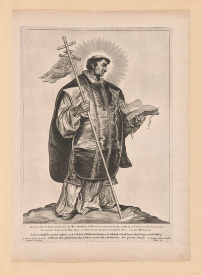Saint Marcellinus, from Saints of the North and South Netherlands by Cornelis Visscher