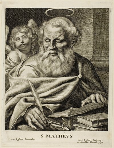 Saint Matthew by Cornelis Visscher
