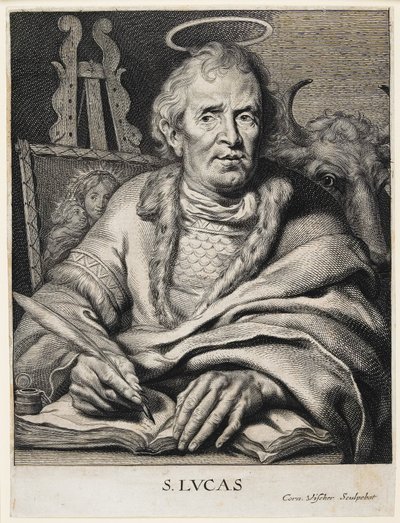 St. Luke by Cornelis Visscher
