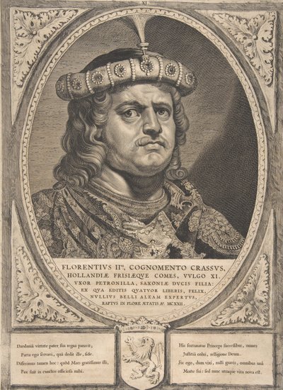 Floris II from the Series Counts and Countesses of Holland, Zeeland, and West-Frisia by Cornelis de Visscher