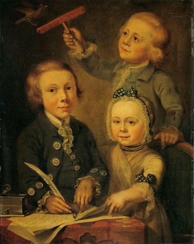 Portrait of the Children of Barend Goudriaan by Cornelis van II Cuylenburgh