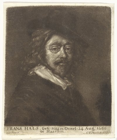 Portrait of Frans Hals with a Hat by Cornelis van Noorde (attributed to workshop of)
