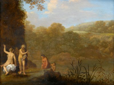 Bathing Girls by Cornelis van Poelenburgh or Poelenburch