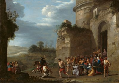 Christ Carrying the Cross by Cornelis van Poelenburgh or Poelenburch
